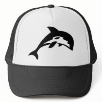 black dolphin icon hats