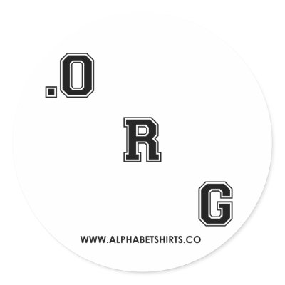 Black Dot ORG Stickers by lettershirts