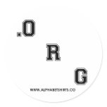 Black Dot ORG stickers