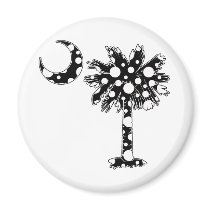 Black Dots Palmetto magnets