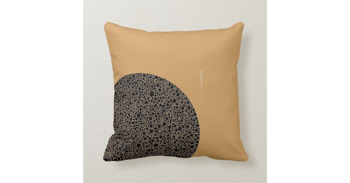 Black Dots Polkadots Pillow Zazzle