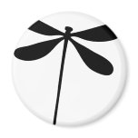 black dragon fly icon magnets