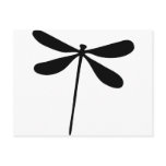 black dragon fly icon post cards