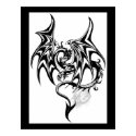 Black-dragon posters