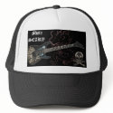 Black Dragon Skull Guitar Crossbones Baseball Hat by MistaSCARY Black Dragon Skull Guitar Crossbones Baseball Hat