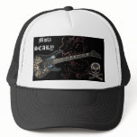 Black Dragon Skull Guitar Crossbones Baseball Hat