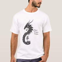 Black Dragon Temple Lg. Front t-shirts