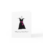 Black Dress, Will you be my Maid of Honor? Card