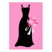 Black Dress with Bouquet profile cards