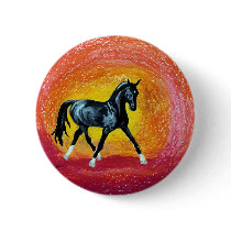 Black Dressage Stallion buttons