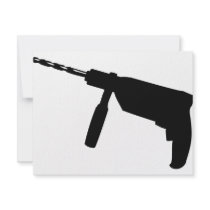 black drill machine icon announcements