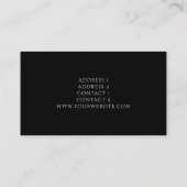 Black Dripping Glitter Business Card Zazzle