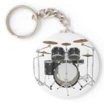 Black Drum Kit: Keychains