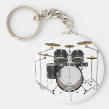 Black Drum Kit: Keychains