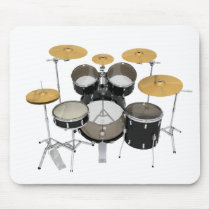 Black Drum Kit: Mouse Pads