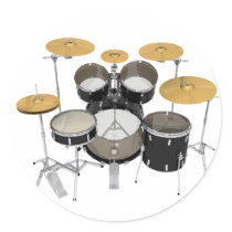 Black Drum Kit: Stickers