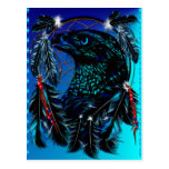 Black Ealge Dreamcatcher Postcard
