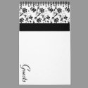Black Elegance Guest Book calendars
