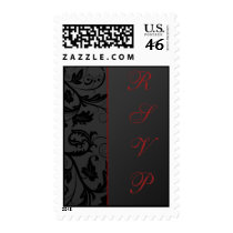 Black Elegance RSVP postage
