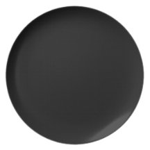 Black  Elegant Fashion Color Dinner Plate