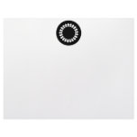 Black Elegant Round Design. Art Deco Style. Letterhead Design
