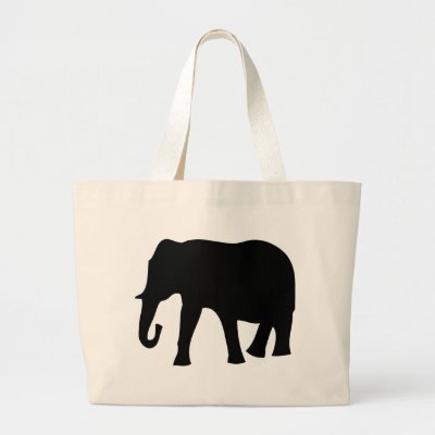 black elephant icon bags