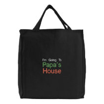 Black Embroidered Going To Papas House Bag embroidered bags by malibuitalian Black Embroidered Going To Papas House Bag embroidered bags