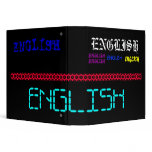 Black English Binder