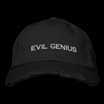 Black Evil Genius Hat embroidered hats