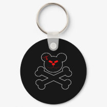 Black Evil Teddy Bear keychains