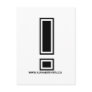 Black Exclaimation Point Postcard