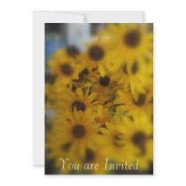 Black Eye Susan Invitation Cards