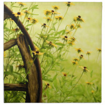 Black-Eyed Susan and Wagon Wheel Photo Napkins