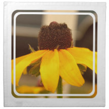 Black Eyed Susan Blossom Set of Four Napkins
