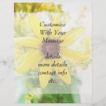 Black Eyed Susan Bouquet Flyer Design