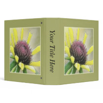 Black Eyed Susan Bud Vinyl Binder