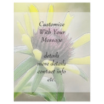 Black Eyed Susan Bud Custom Flyer