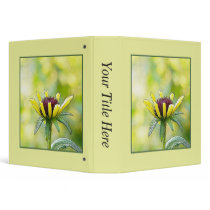 Black Eyed Susan Bud In Profile 3 Ring Binder