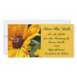 Black Eyed Susan Floral Wedding Save The Date photo cards