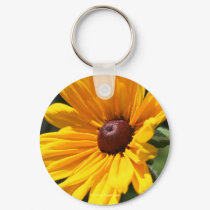 Black Eyed Susan Flower Photography Keychain