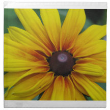 Black Eyed Susan Flower Set of Four Napkins