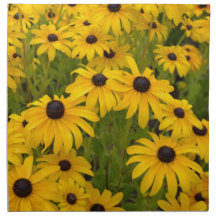 Black Eyed Susan Flowers Cloth Napkin
