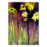 Black Eyed Susans Flowers Card cards