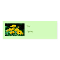 Black Eyed Susans Gift Tag business cards by lizadeyphoto Black Eyed Susans Gift Tag business cards