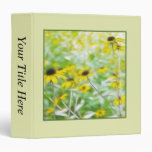 Black Eyed Susans in the Summer Meadow Vinyl Binder