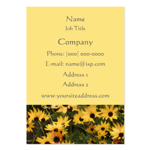 Black-eyed Susans Profile Card Business Card