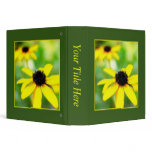 Black Eyed Susans - Romantic and Dreamy 3 Ring Binder