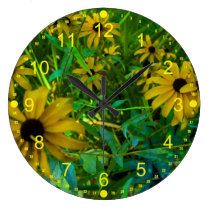 Black-Eyed Susans wall clocks