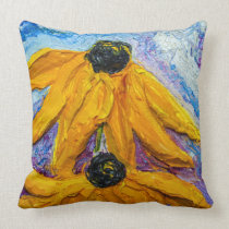 Black Eyed Susie's Throw Pillow