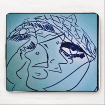BLACK EYELASH mousepads